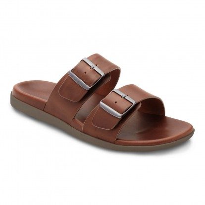 Vionic Charlie Slide Sandal in brown